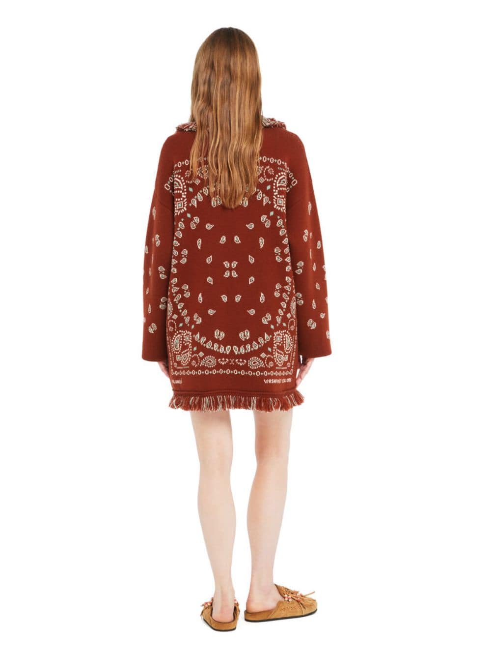 Harissa-New Sage Bandana Jacquard Cardigan - Image 5