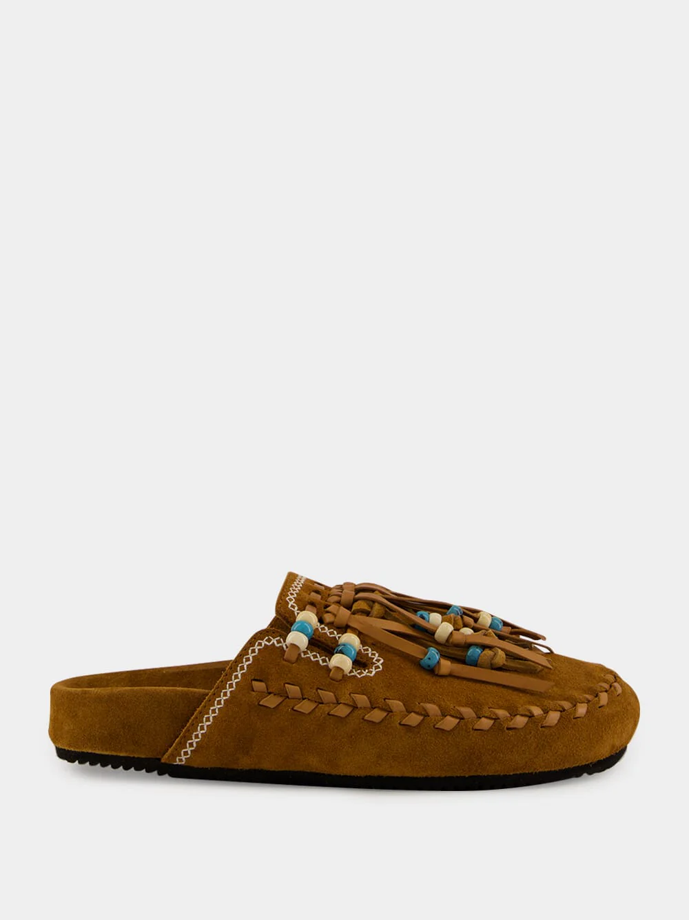Tan Suede Journey Mules
