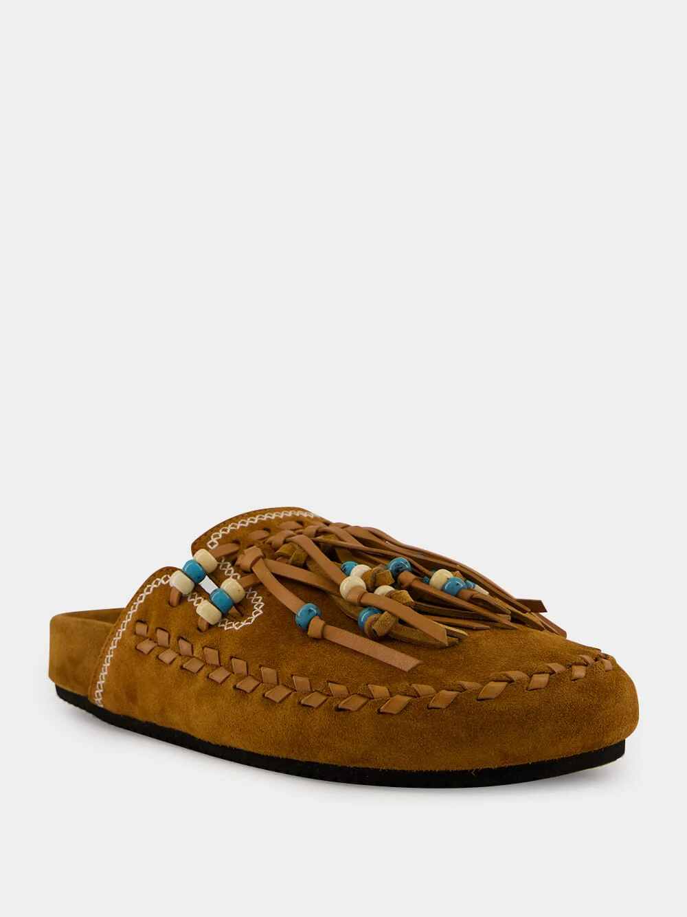 Tan Suede Journey Mules - Image 2