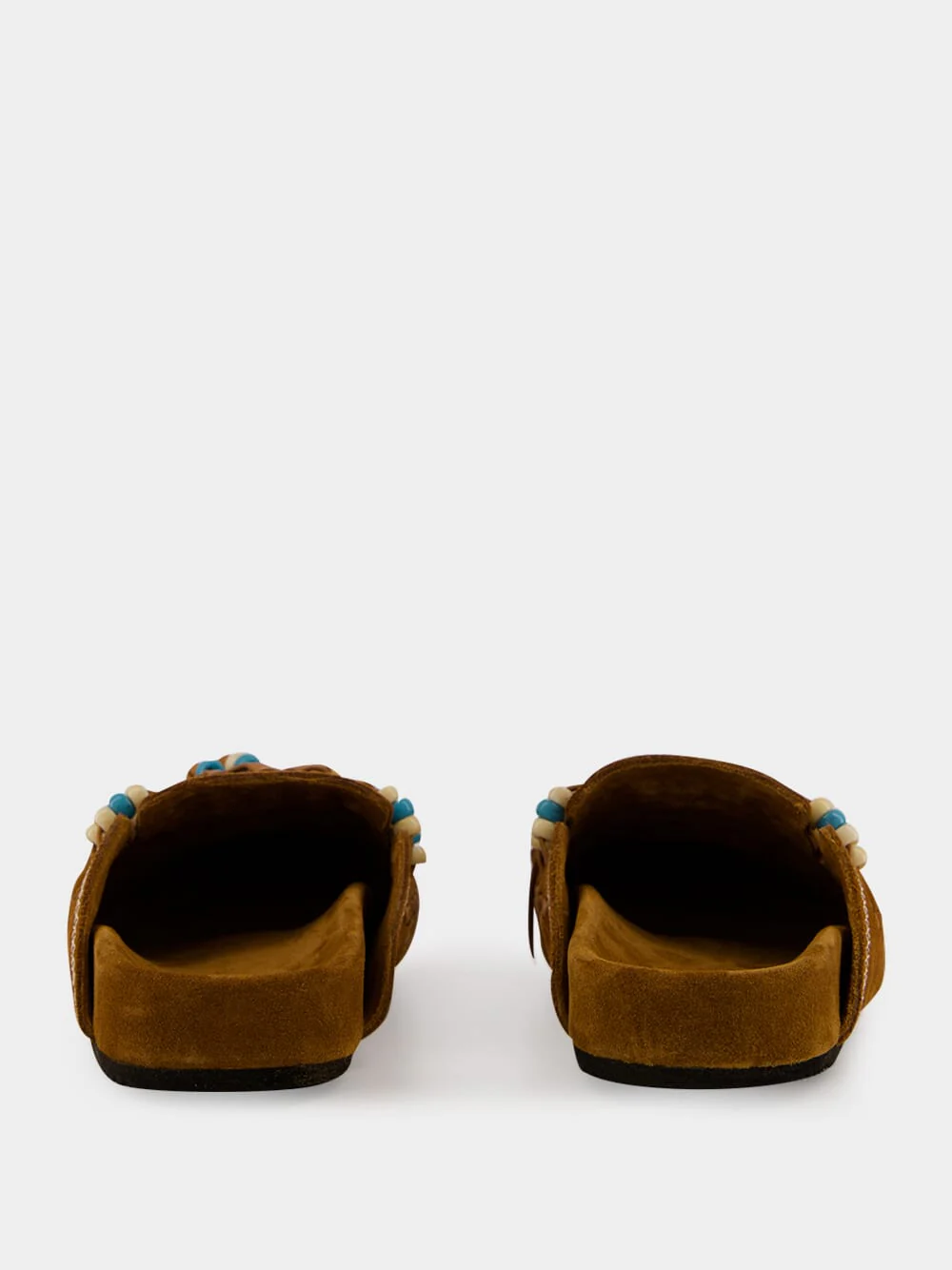 Tan Suede Journey Mules - Image 5