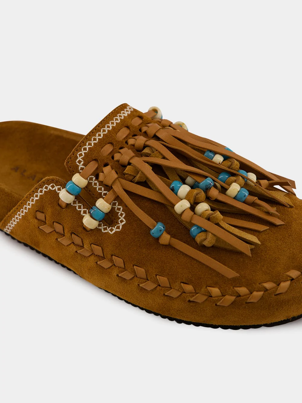 Tan Suede Journey Mules - Image 6