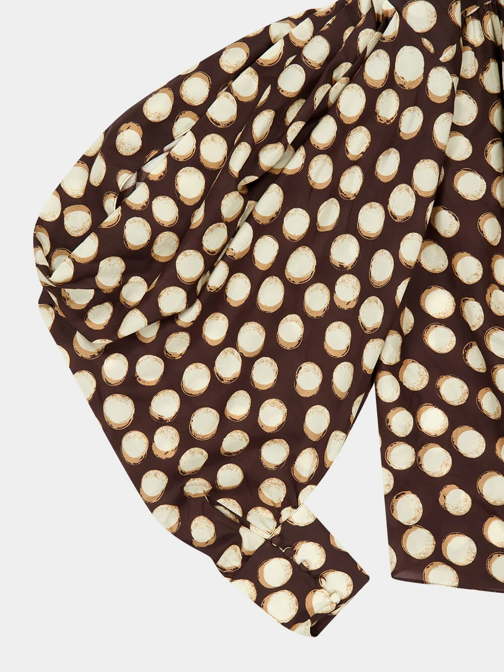 Chocolate Paula Silk Blend Blouse - Image 4