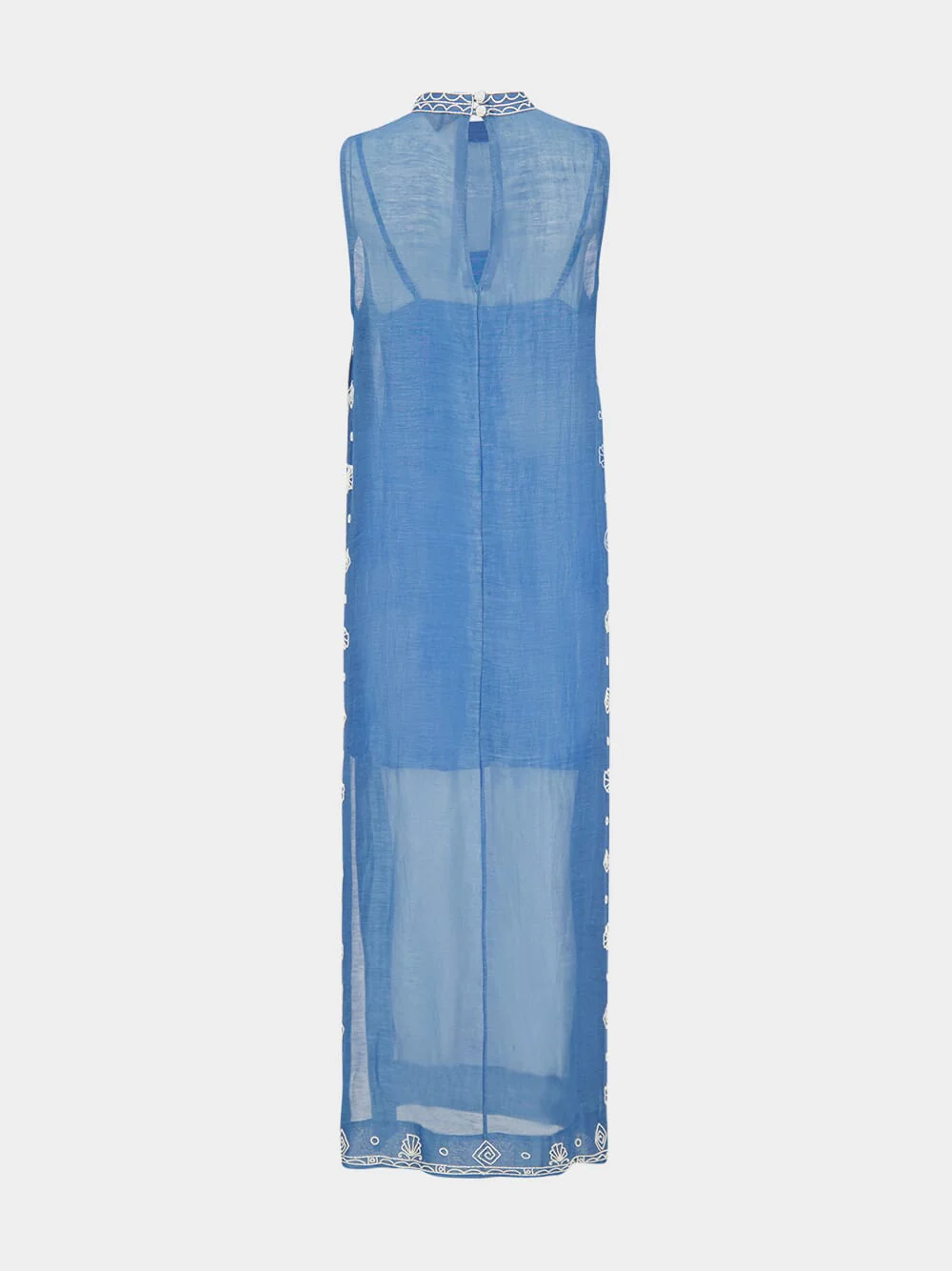 Blue Yasmeen Embellished Midi Dress - Image 4