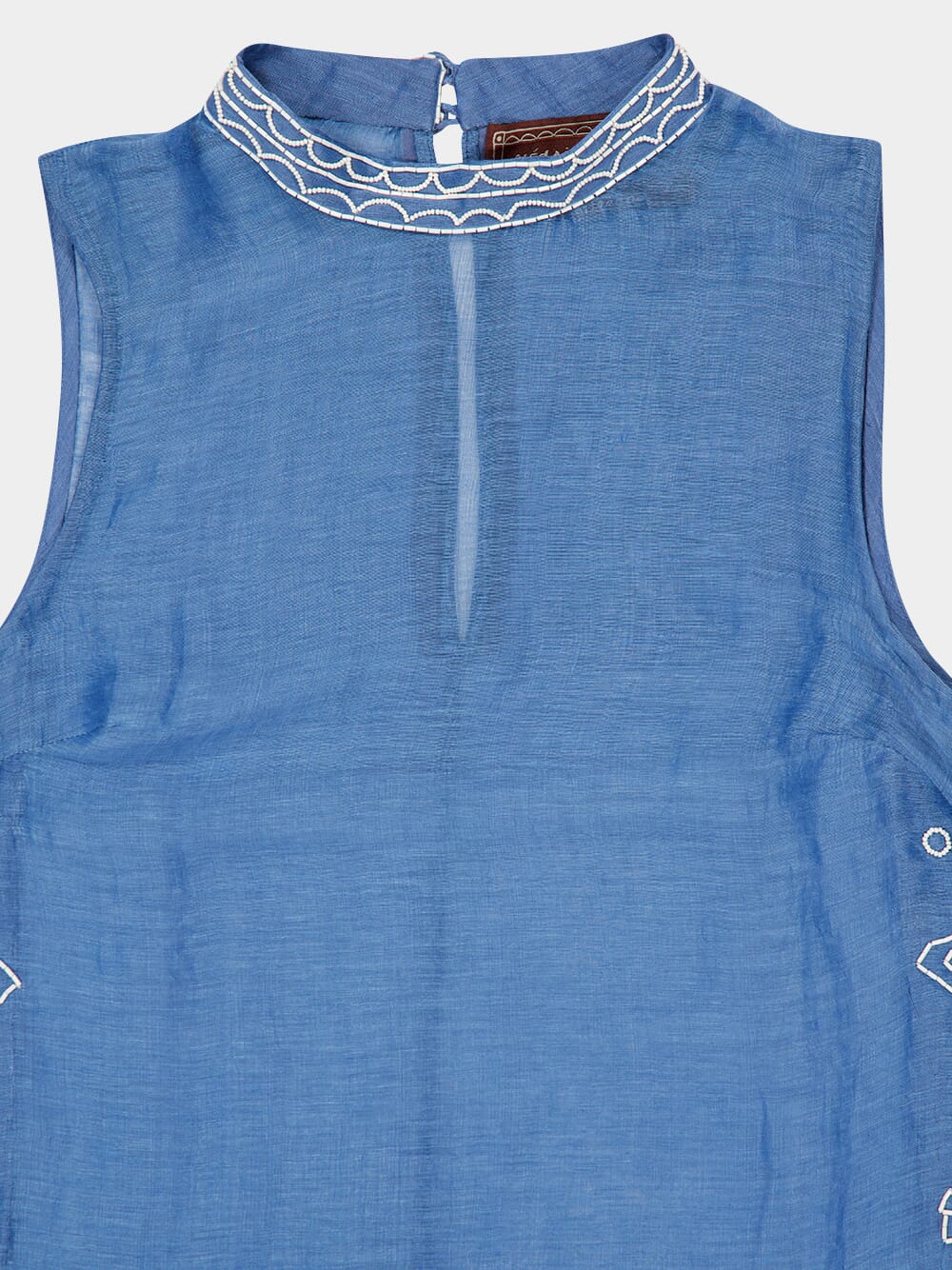 Blue Yasmeen Embellished Midi Dress - Image 5