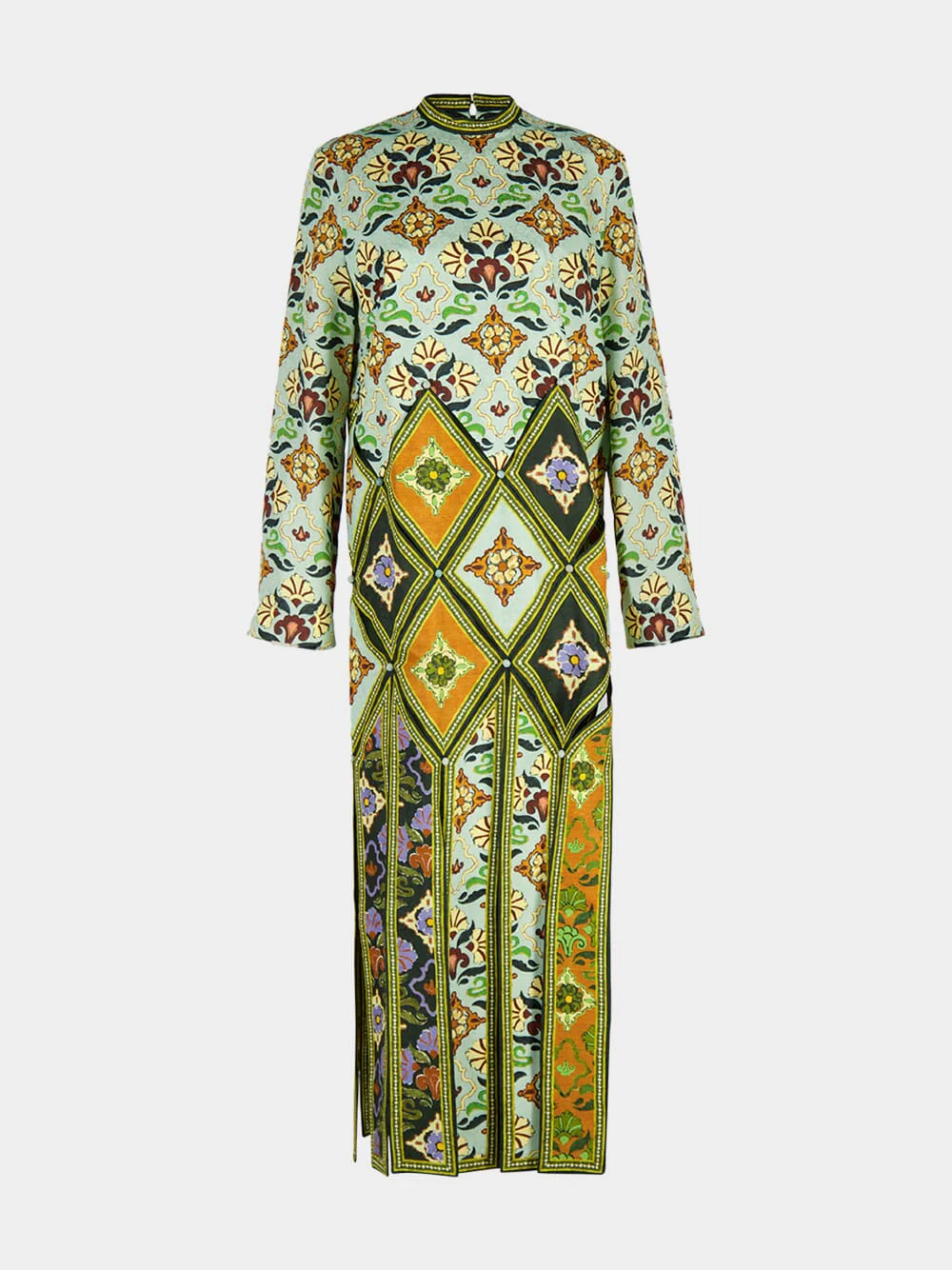 Cece Print Spliced Midi Dress - Image 2