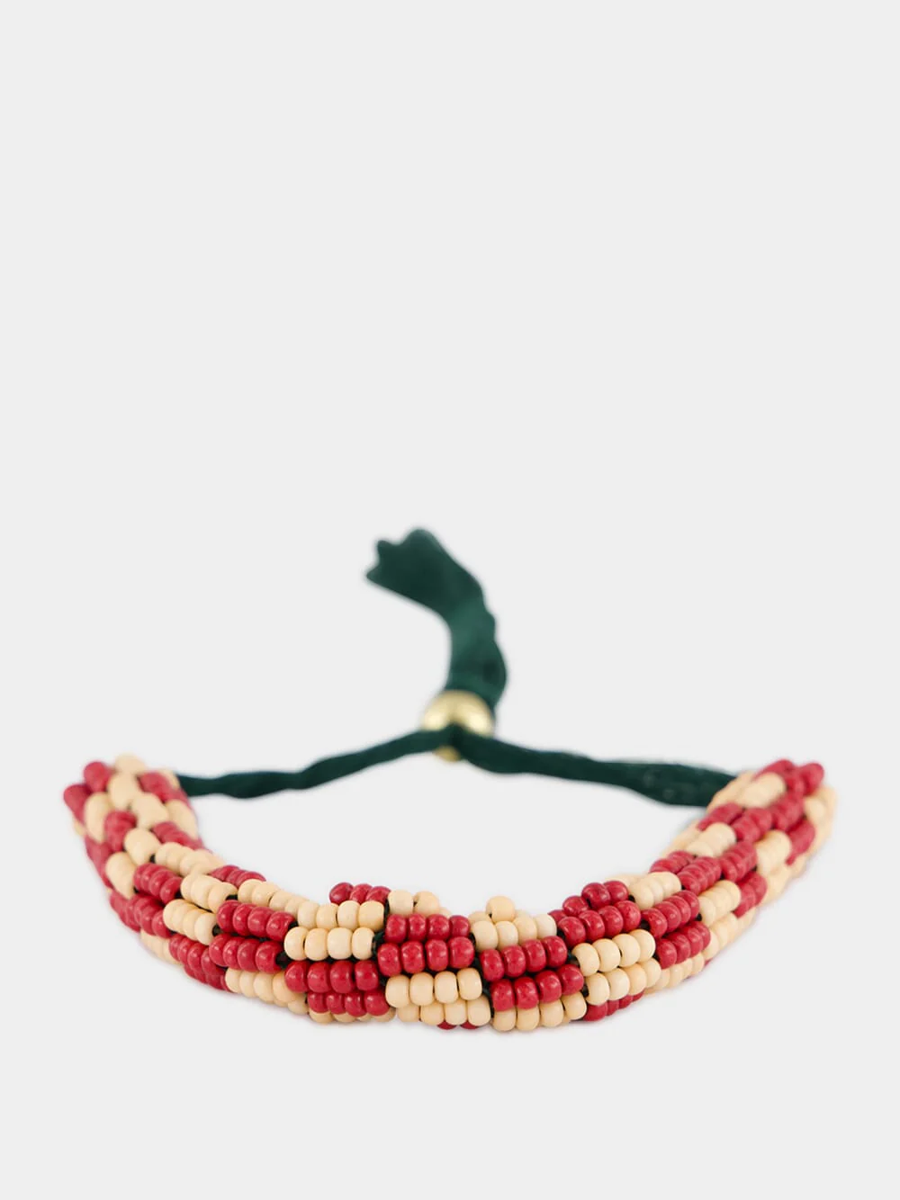 Clay and Cream Le Jardin Bunch Bead Bracelet