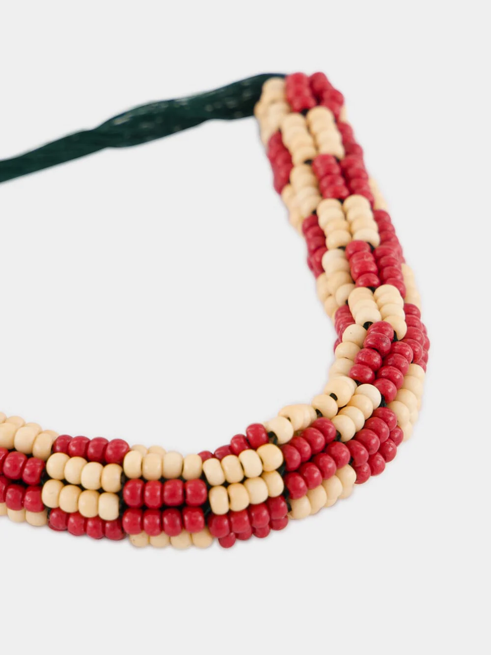 Clay and Cream Le Jardin Bunch Bead Bracelet - Image 4