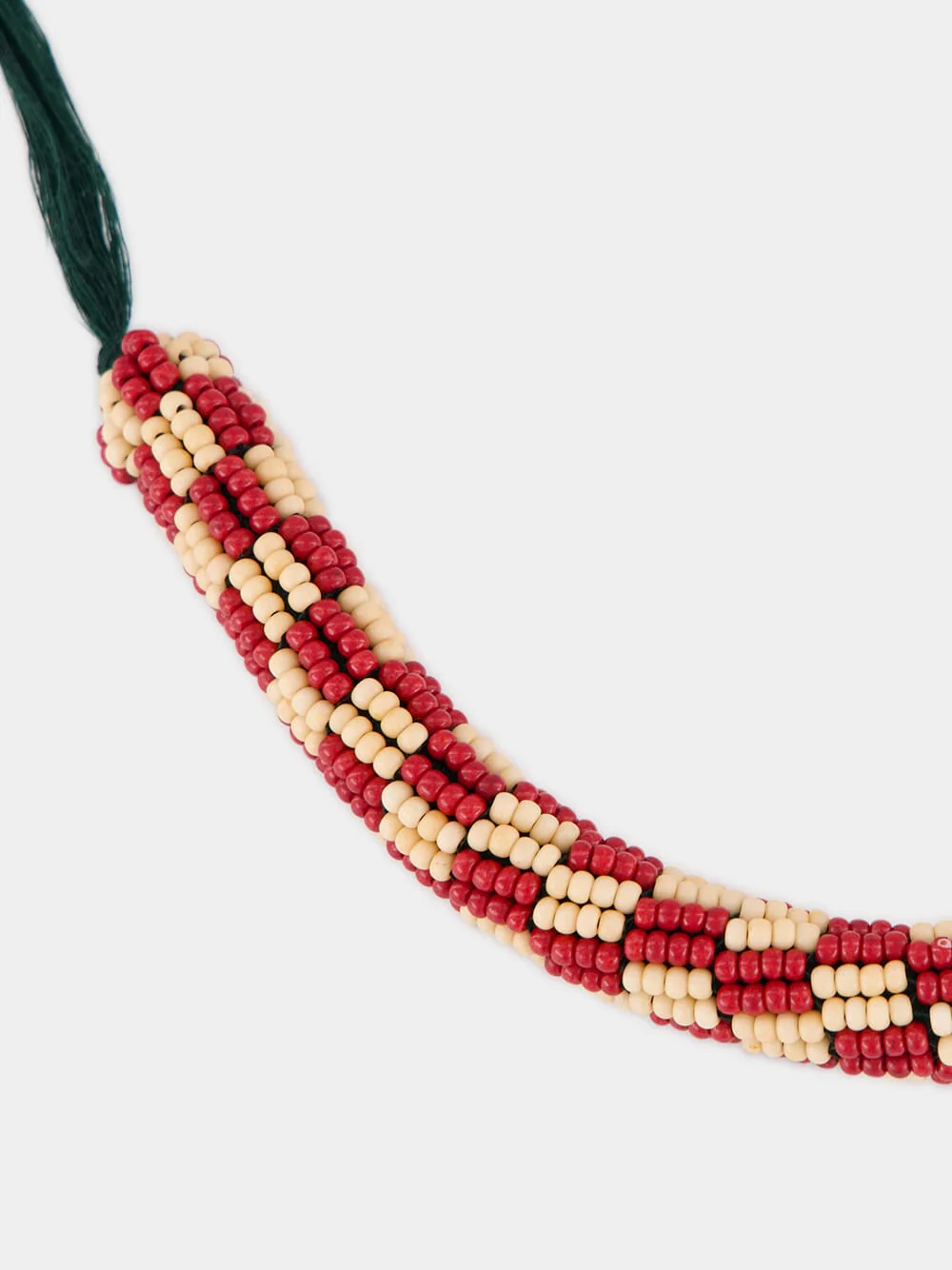 Clay and Cream Le Jardin Bunch Bead Necklace - Image 4