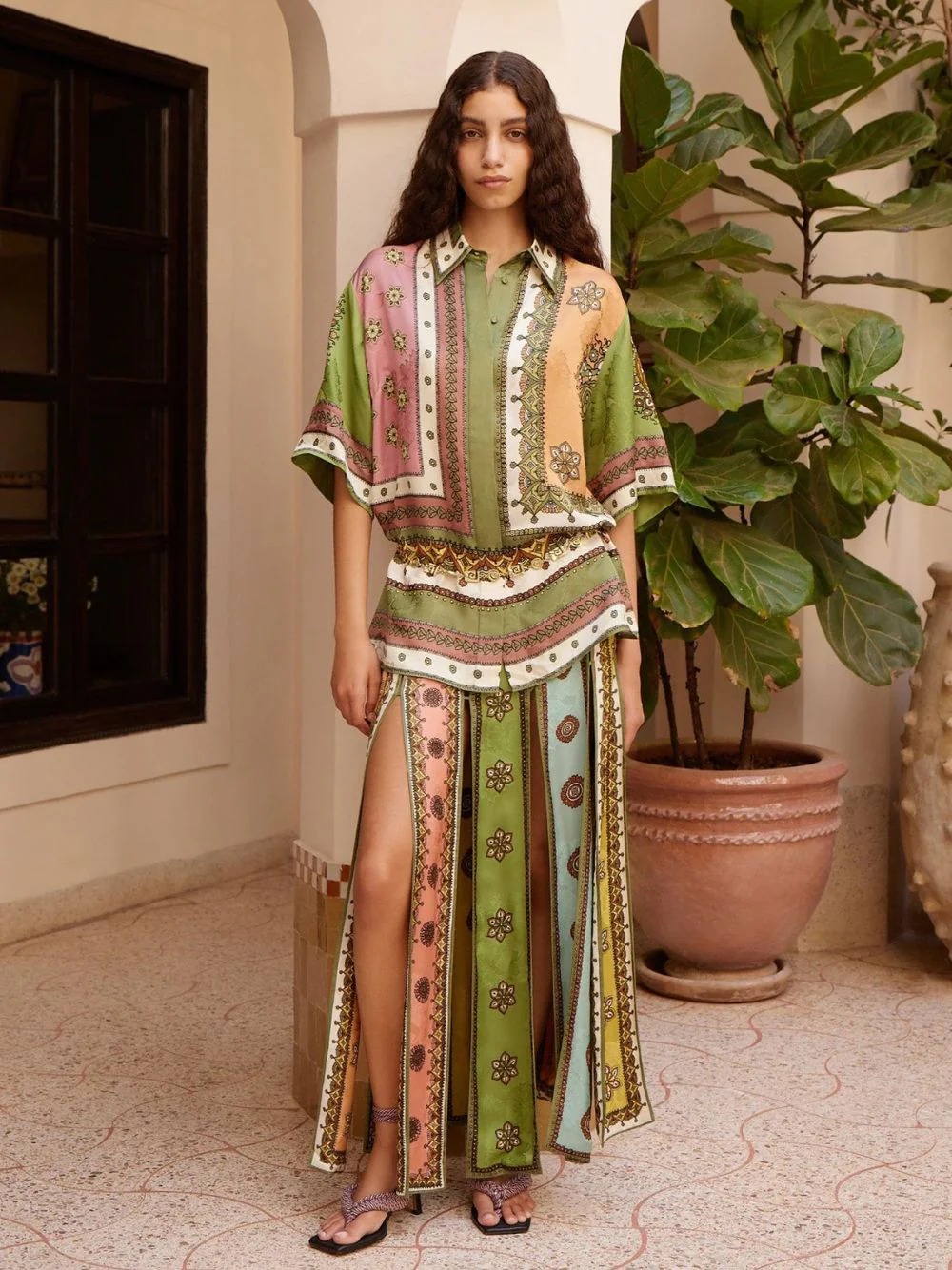 Contina Print Skirt - Image 2