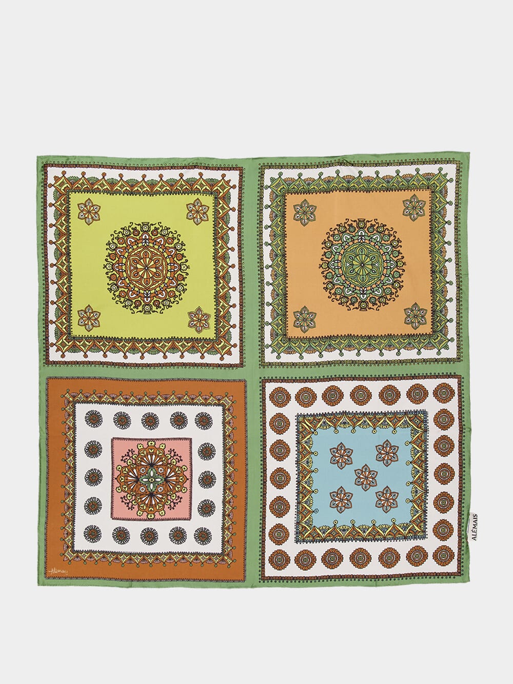 Contina Tiles Printed Silk Scarf - Image 2