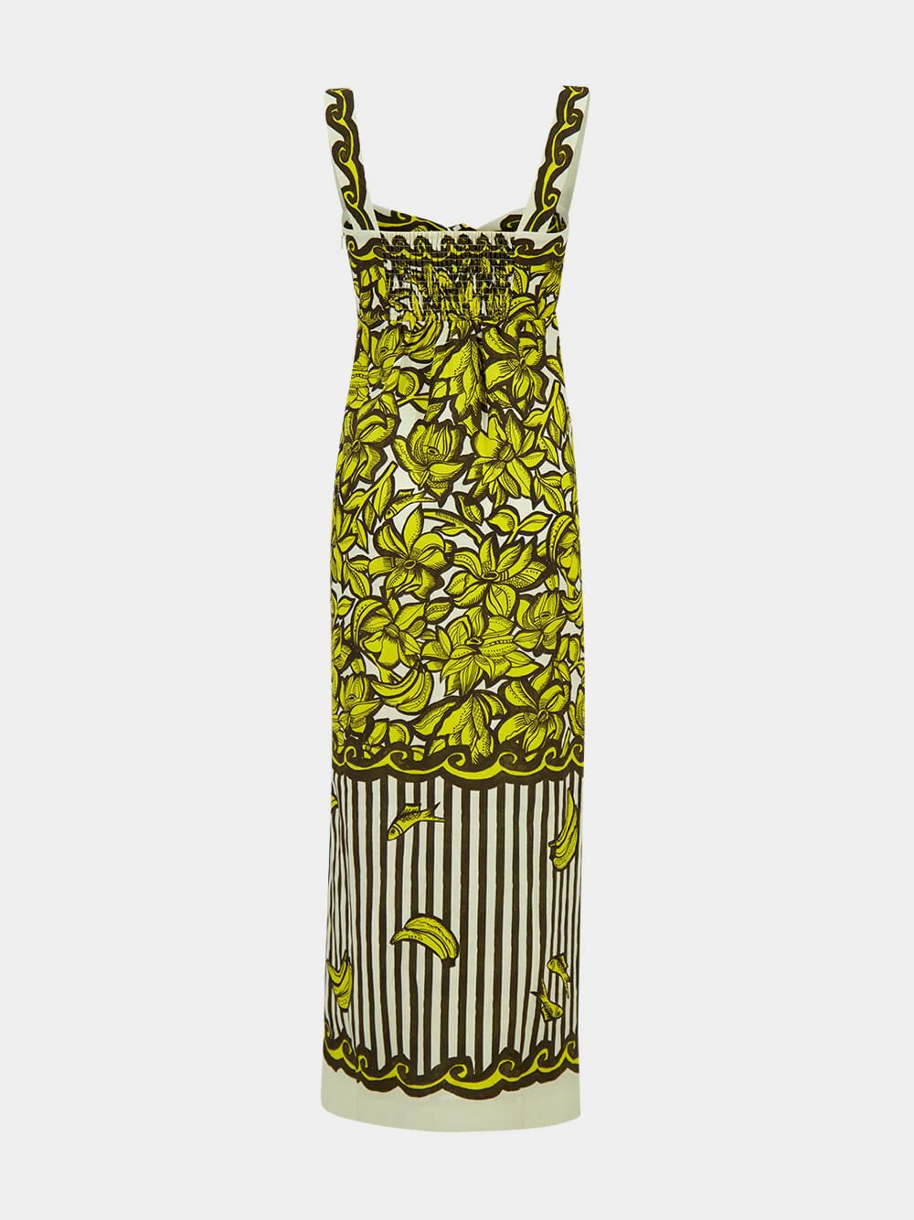 Yellow Mona Hemp Midi Dress - Image 3
