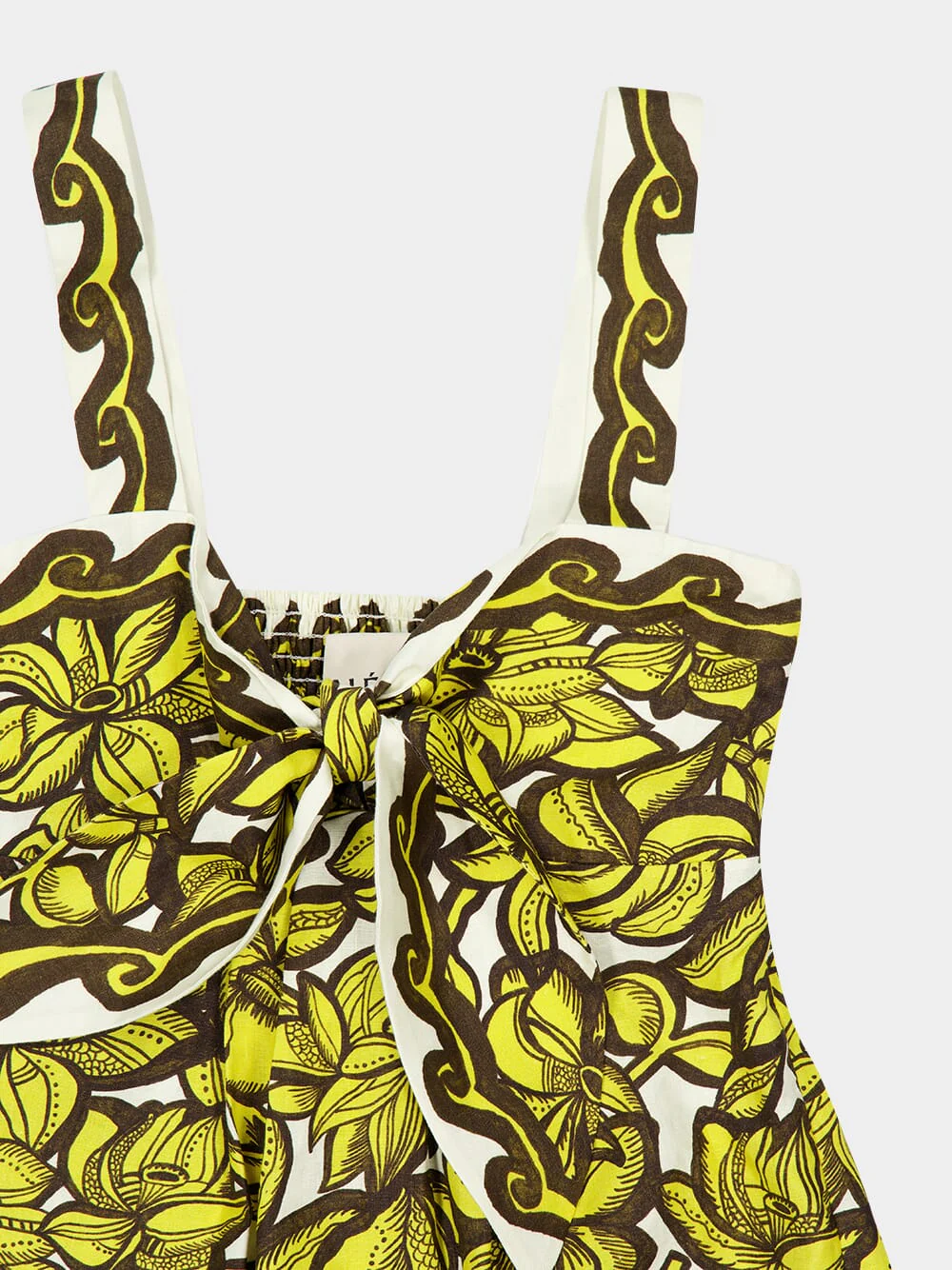 Yellow Mona Hemp Midi Dress - Image 5