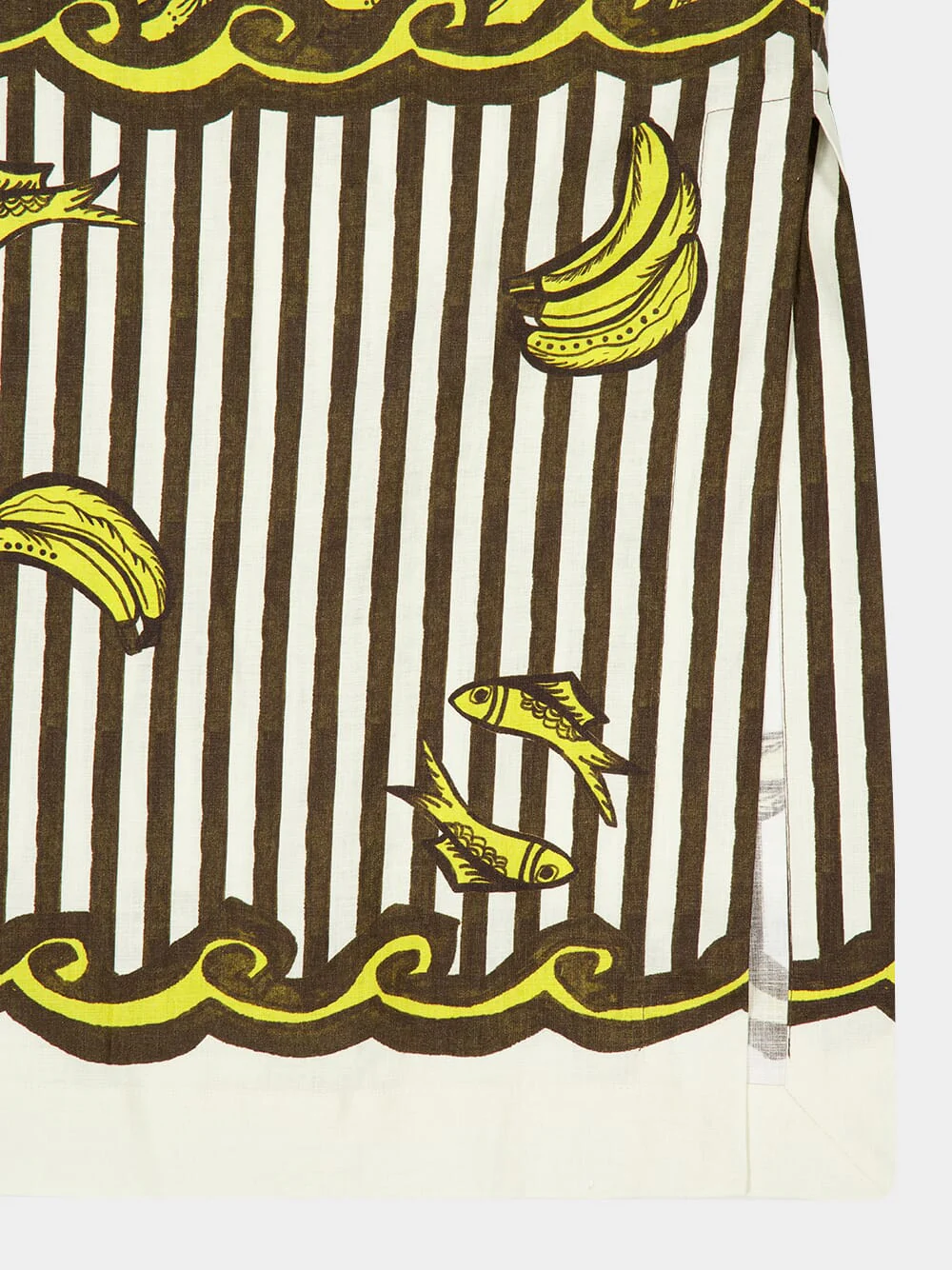 Yellow Mona Hemp Midi Dress - Image 6