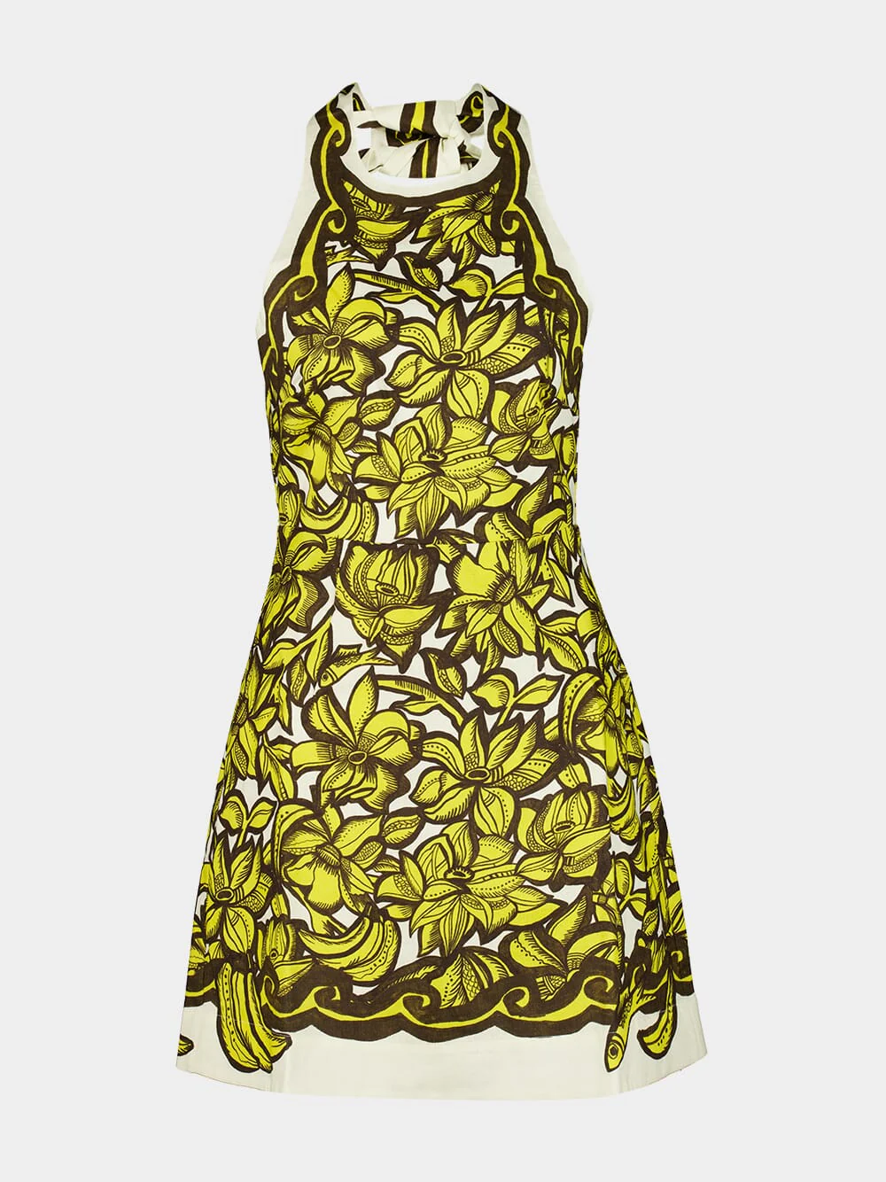 Yellow Mona Hemp Mini Dress - Image 2