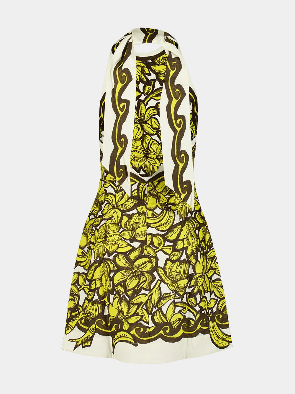 Yellow Mona Hemp Mini Dress - Image 4