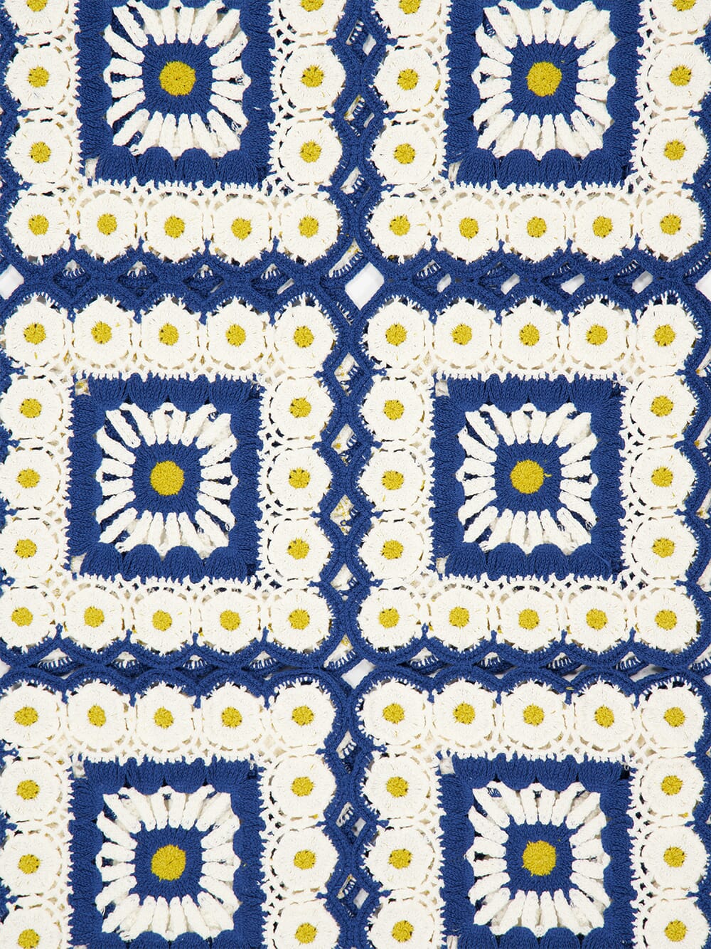 Blue Dolly Crochet Cotton Midi Dress - Image 6