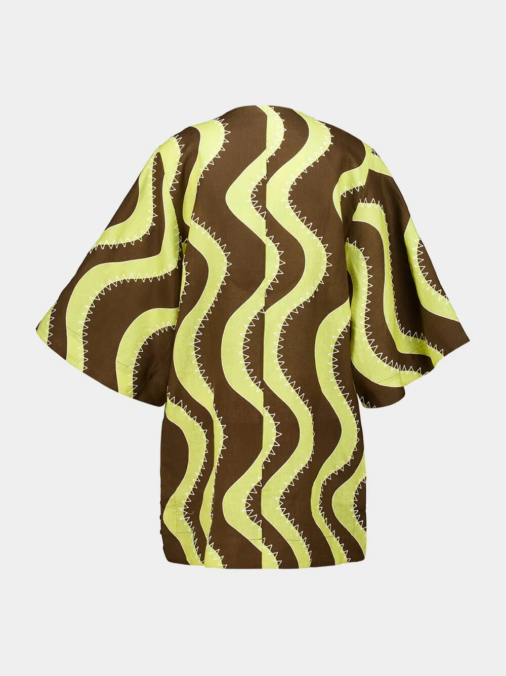 Yellow Frankie Linen Mini Tunic Dress - Image 4