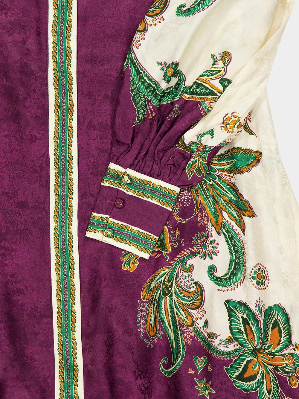 Burgundy Ruthie Silk Blend Midi Shirtdress - Image 4