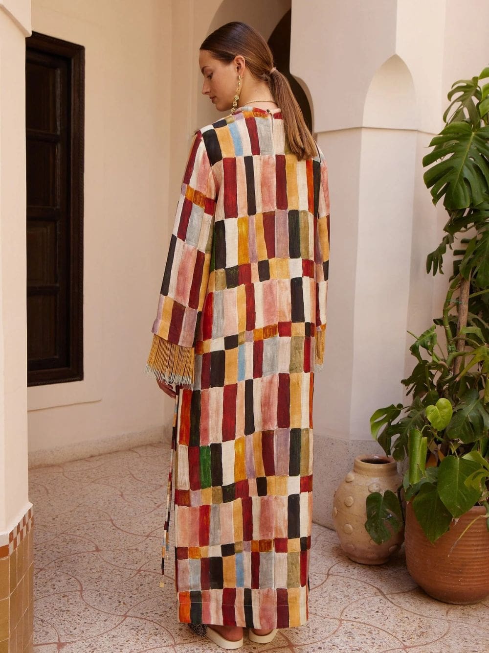 Marjorelle Print Tunic Midi Dress - Image 3