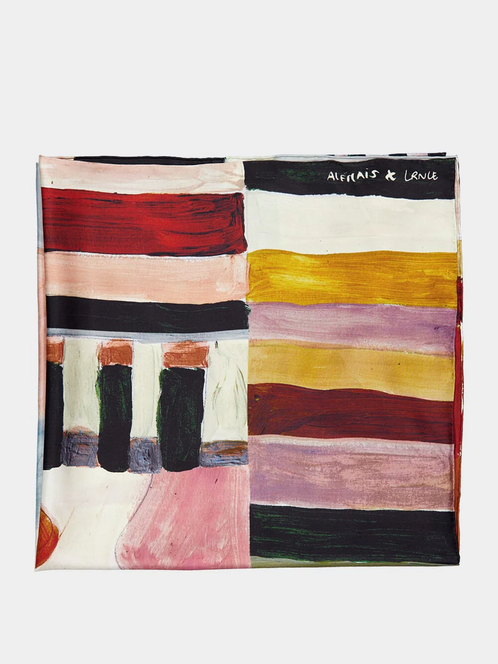 Michelle Printed Silk Scarf - Image 3