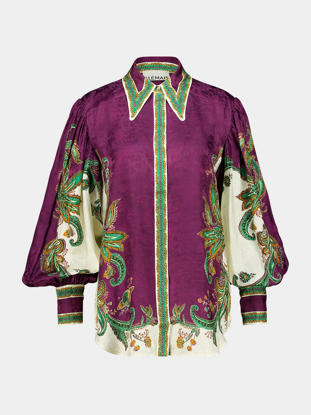 Purple Ruthie Silk Blend Shirt