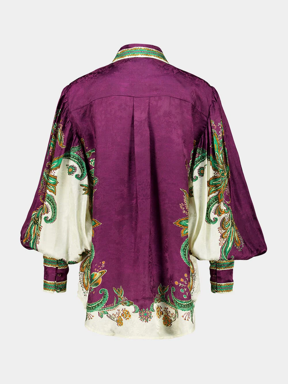 Purple Ruthie Silk Blend Shirt - Image 2
