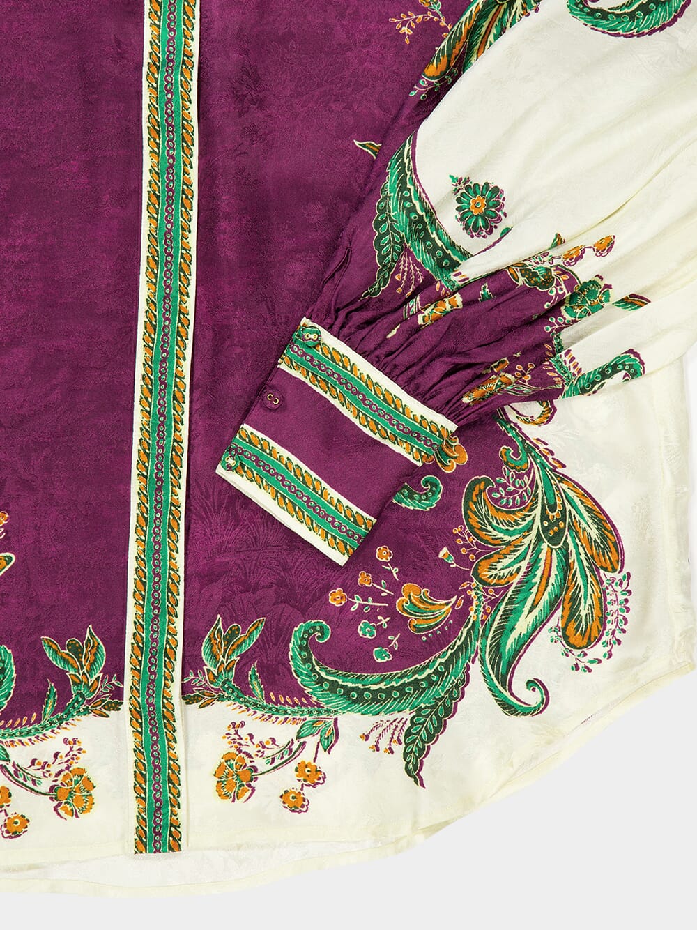 Purple Ruthie Silk Blend Shirt - Image 4