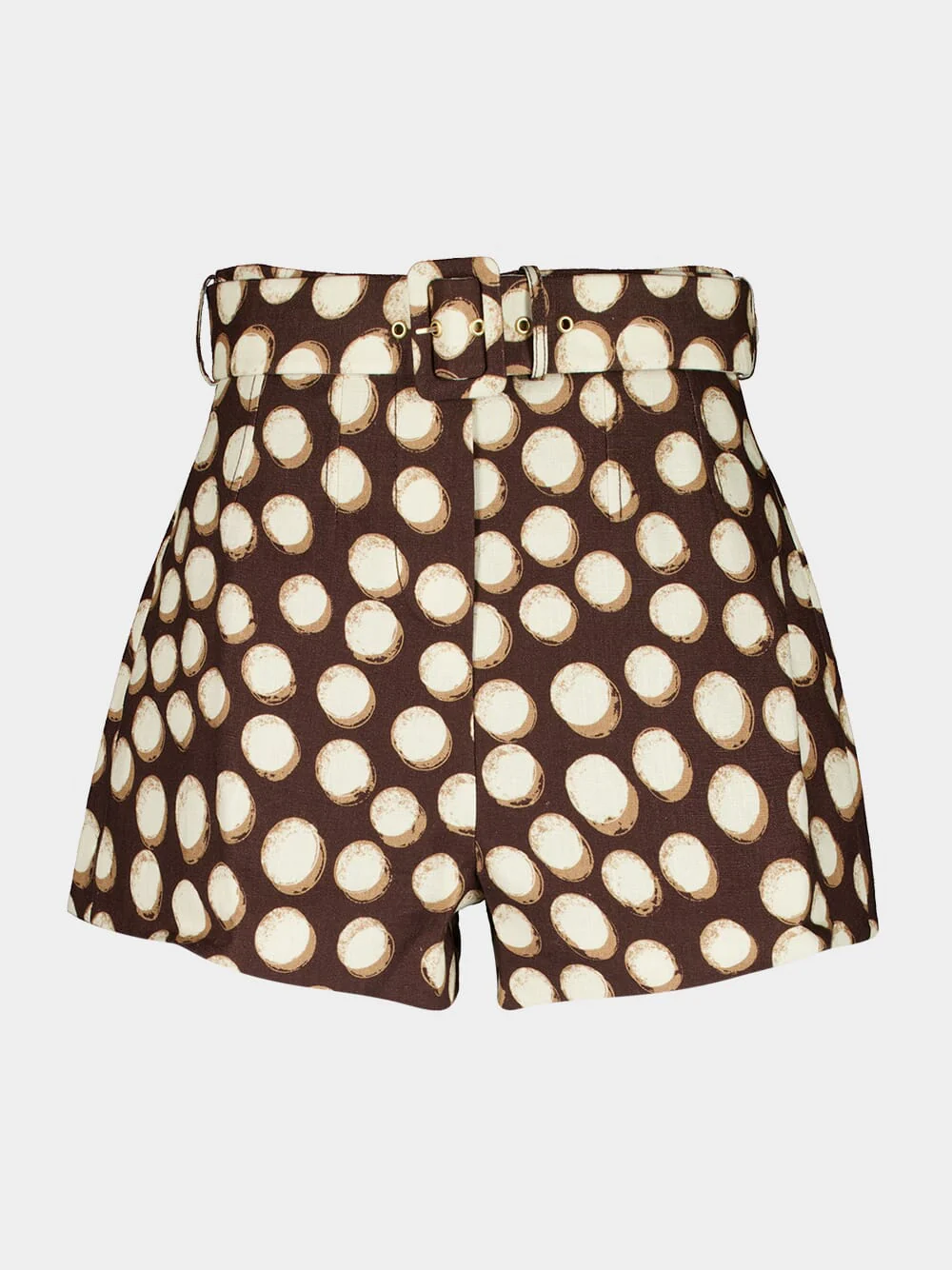 Chocolate Brown Paula Linen Shorts - Image 2