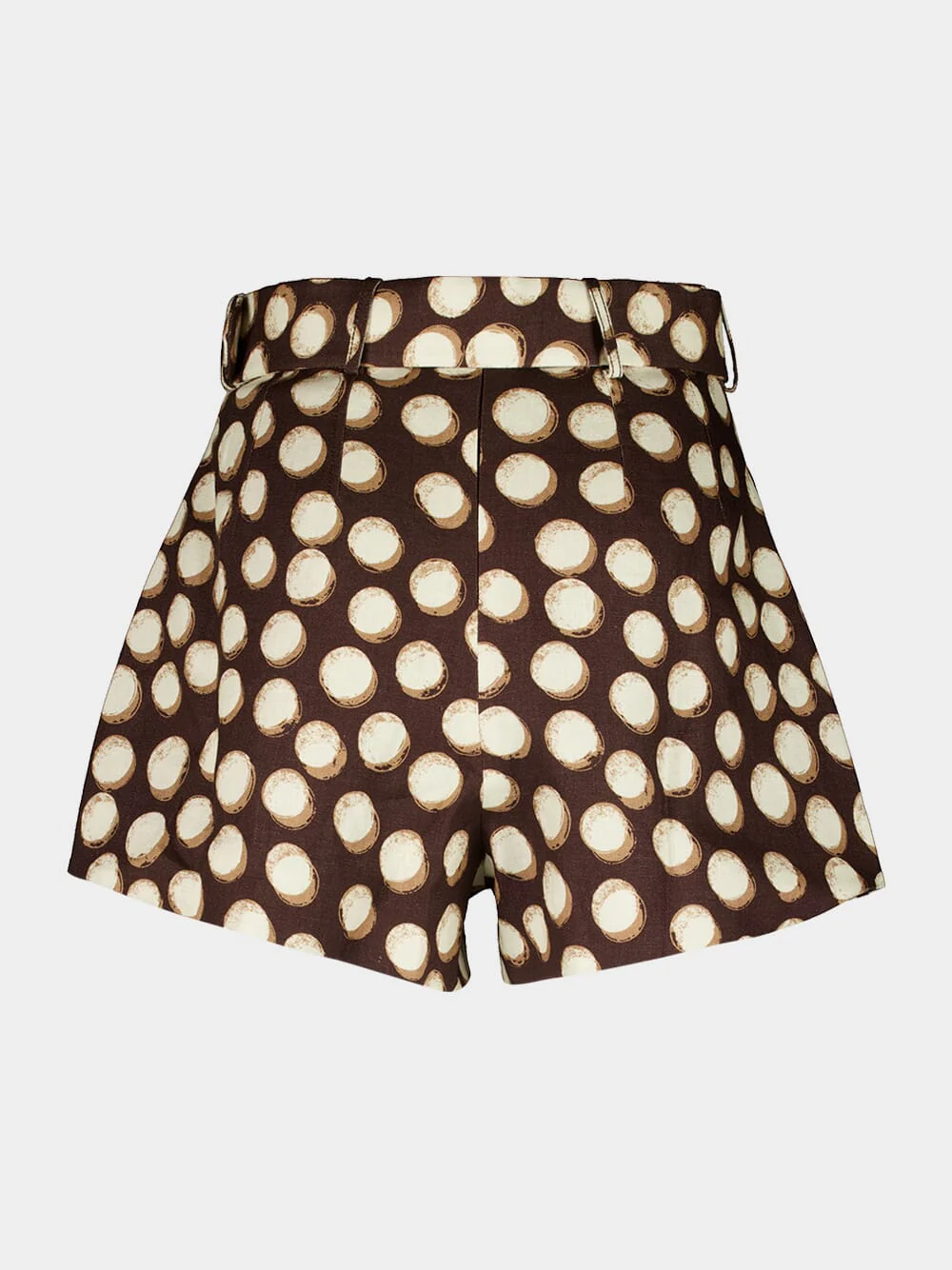 Chocolate Brown Paula Linen Shorts - Image 4