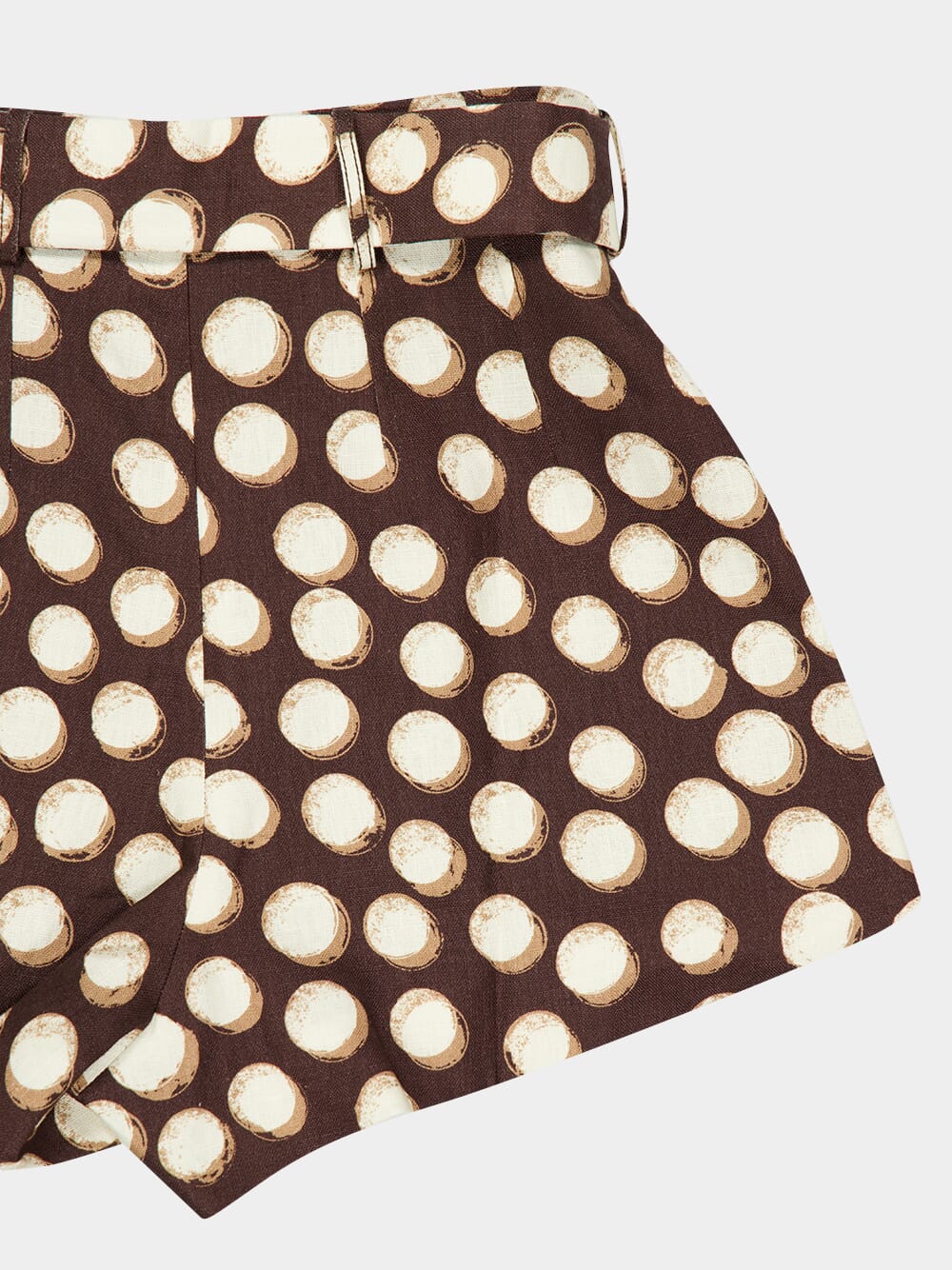 Chocolate Brown Paula Linen Shorts - Image 6