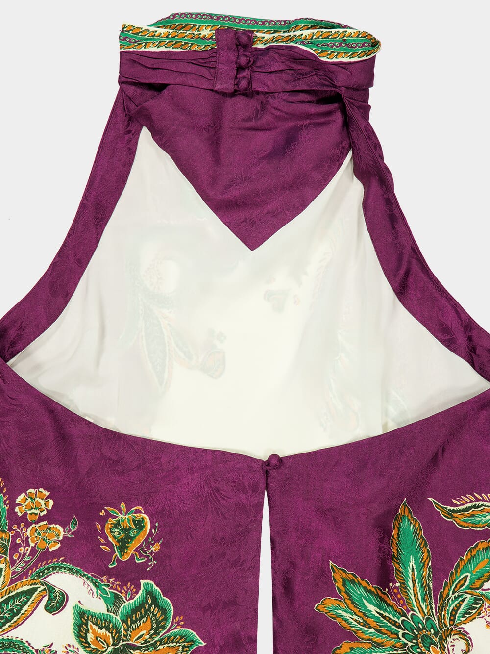 Purple Ruthie Silk Blend Halter Top - Image 6