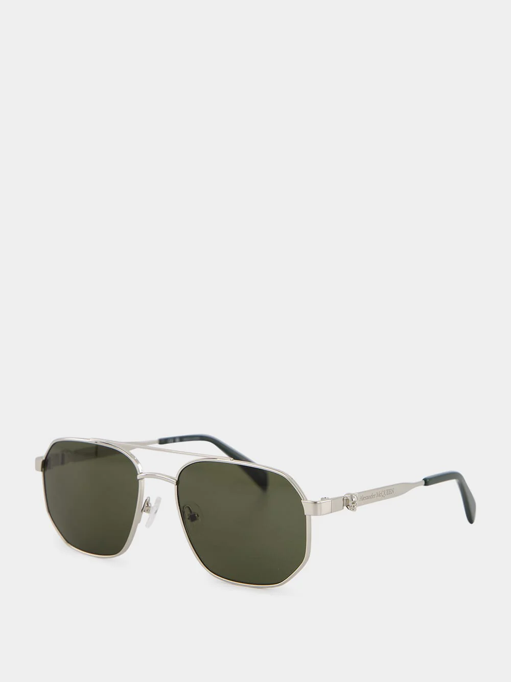Green Floating Skull Metal Caravan Sunglasses - Image 3