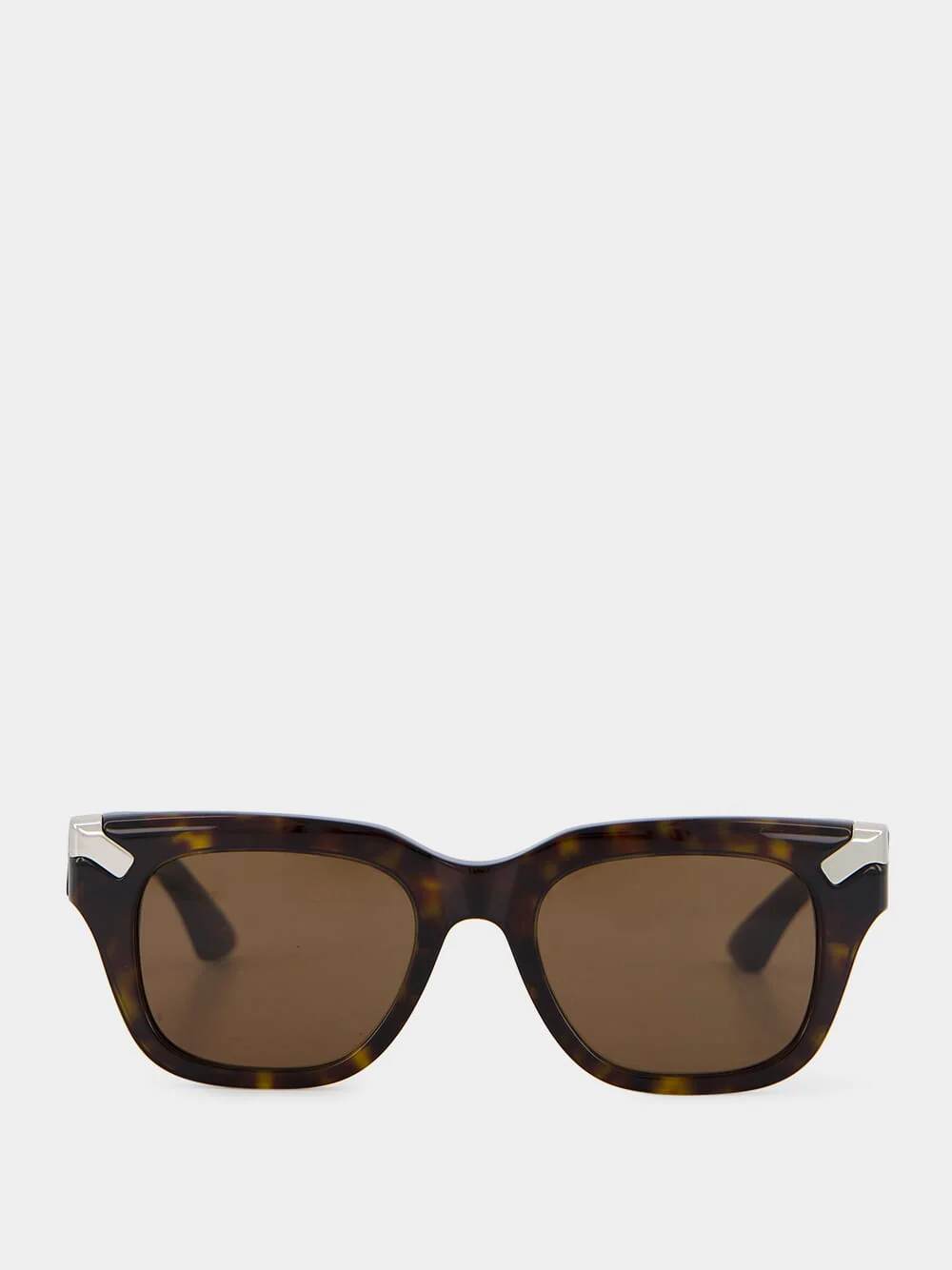 Havana Punk Rivet Square Sunglasses