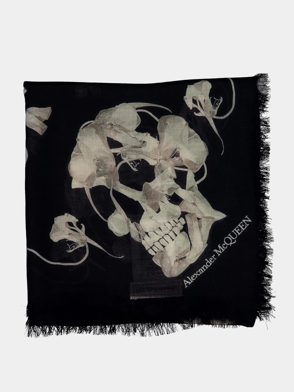 Ironed Flower and Skull Foulard - Image 3