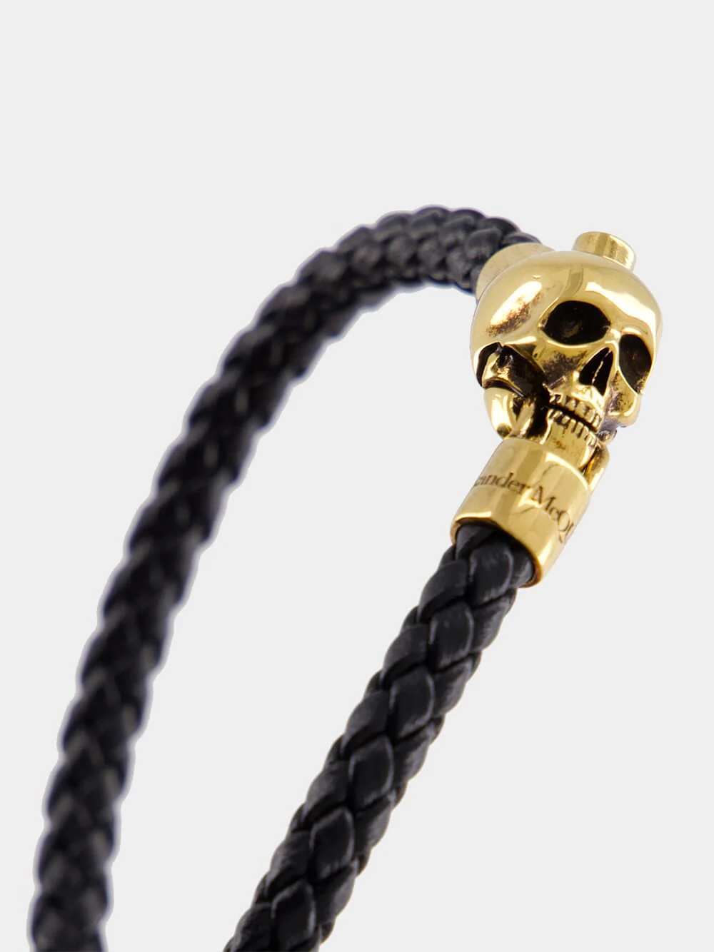 Skull Charm Woven Bracelet - Image 3