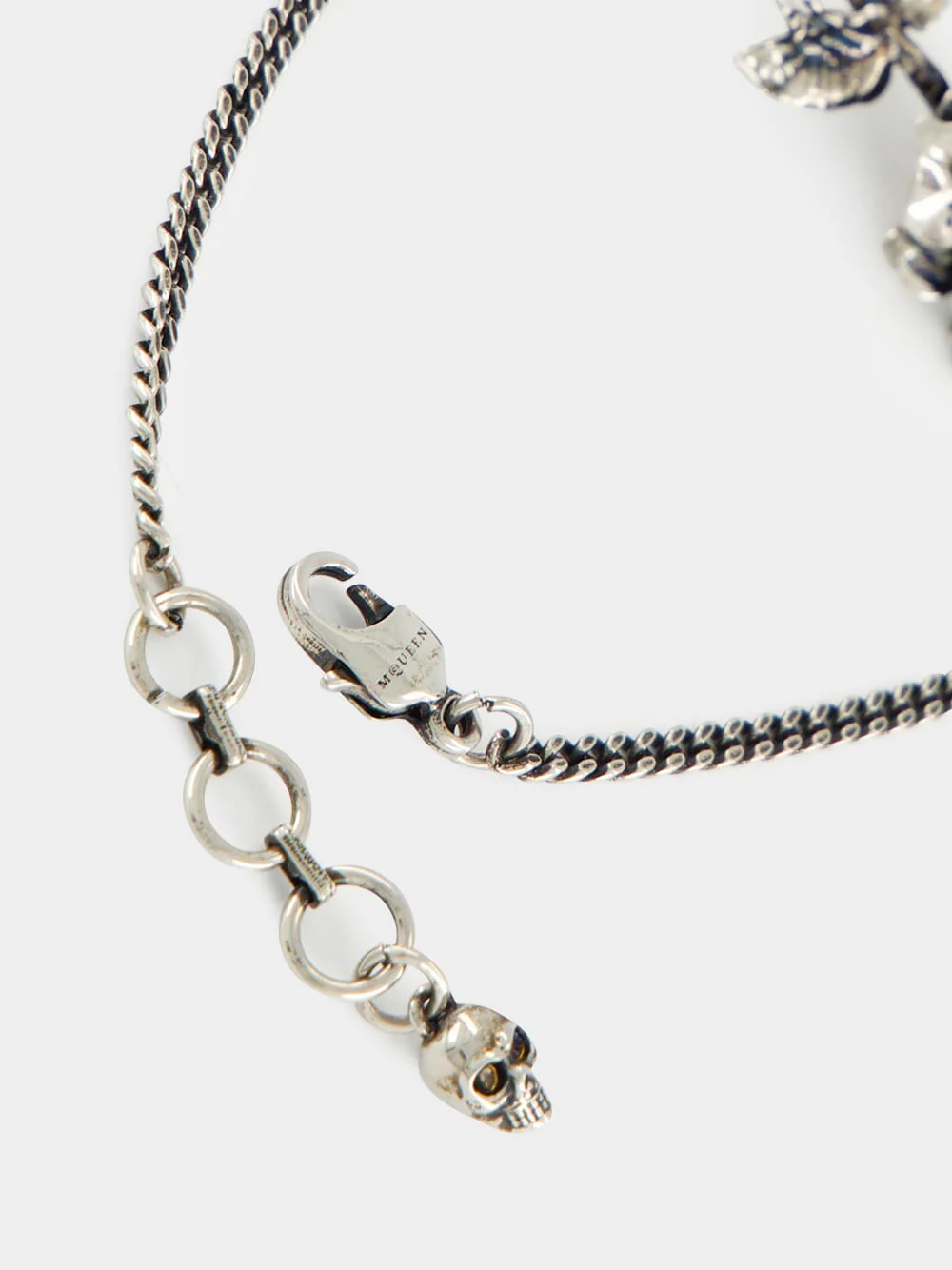Antique Silver Dipped Rose Bracelet - Image 4