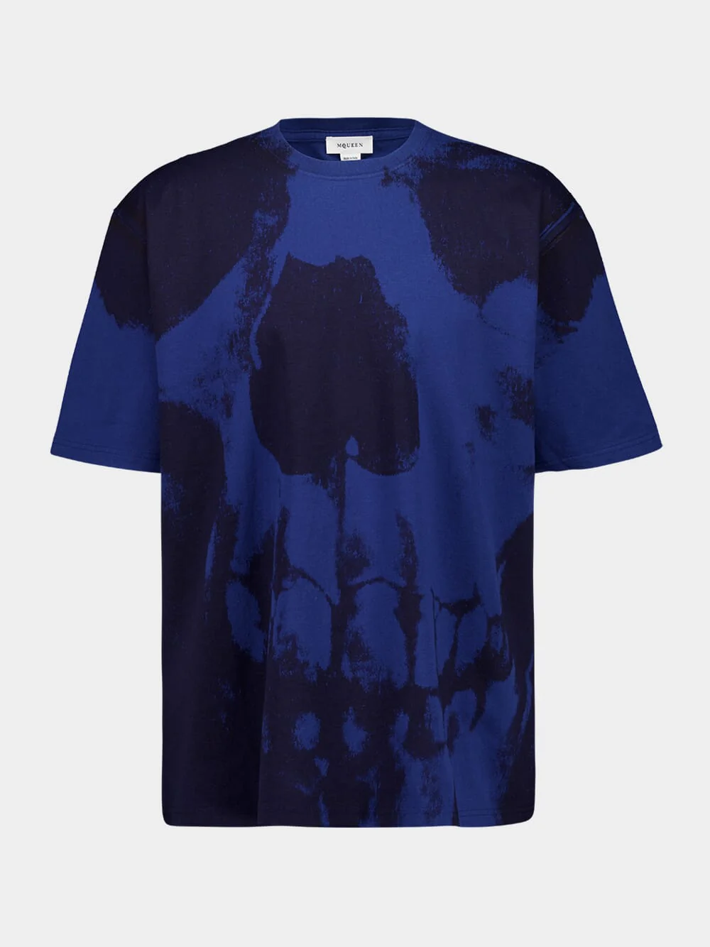 Black and Blue Engineered Skull T-Shirt
