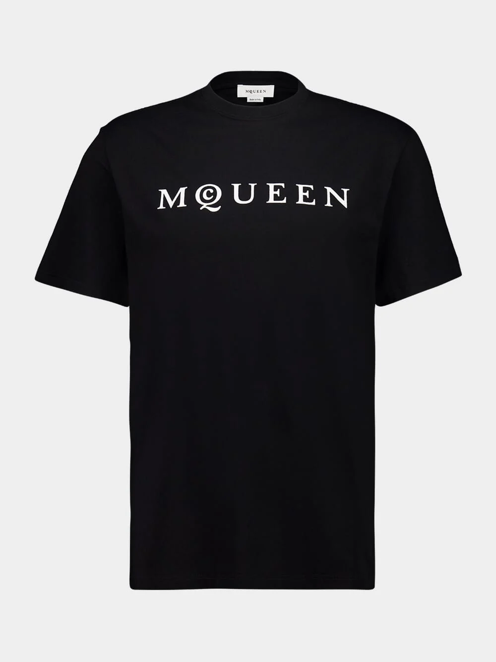 Black Logo Cotton T-Shirt