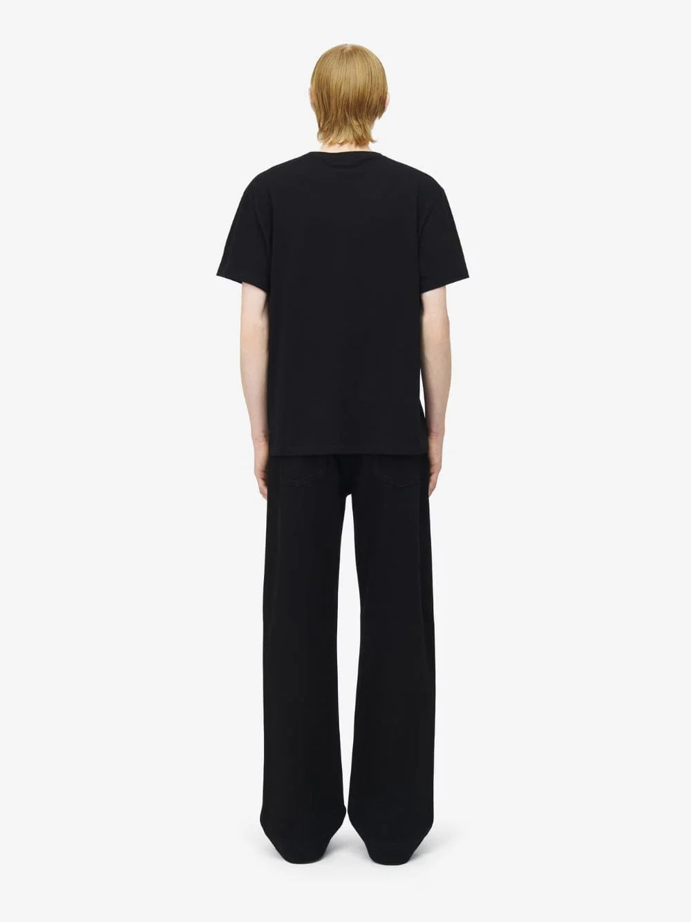 Black Logo Cotton T-Shirt - Image 4