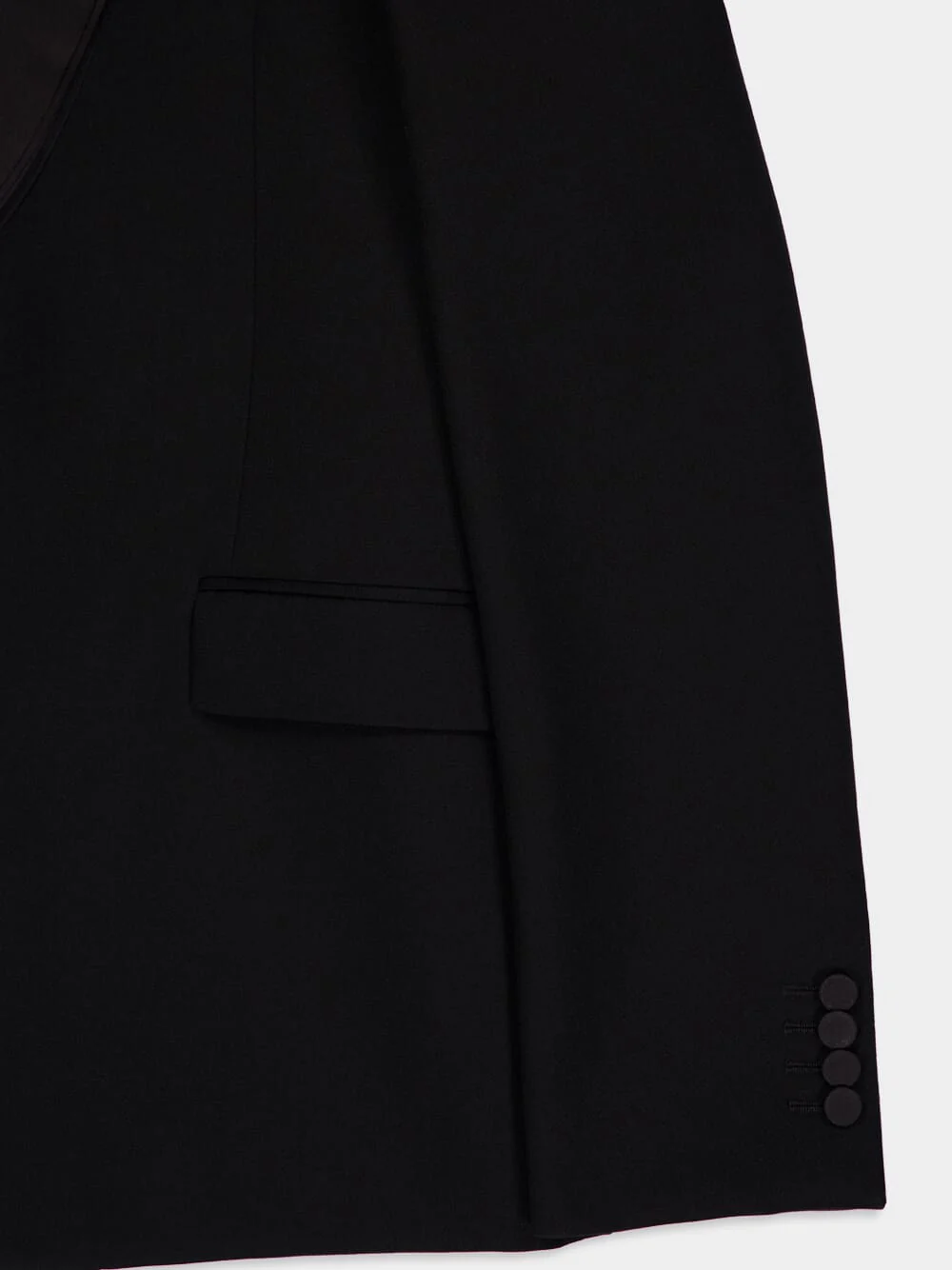 Black Single-Breasted Tailored Jacket - Image 4