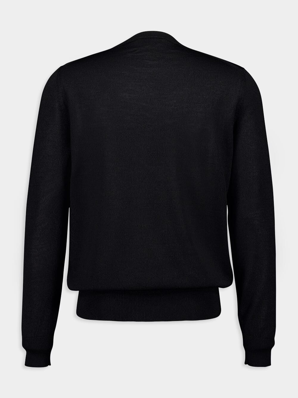 Inverted Skull Black Crew Neck Jumper - Image 2