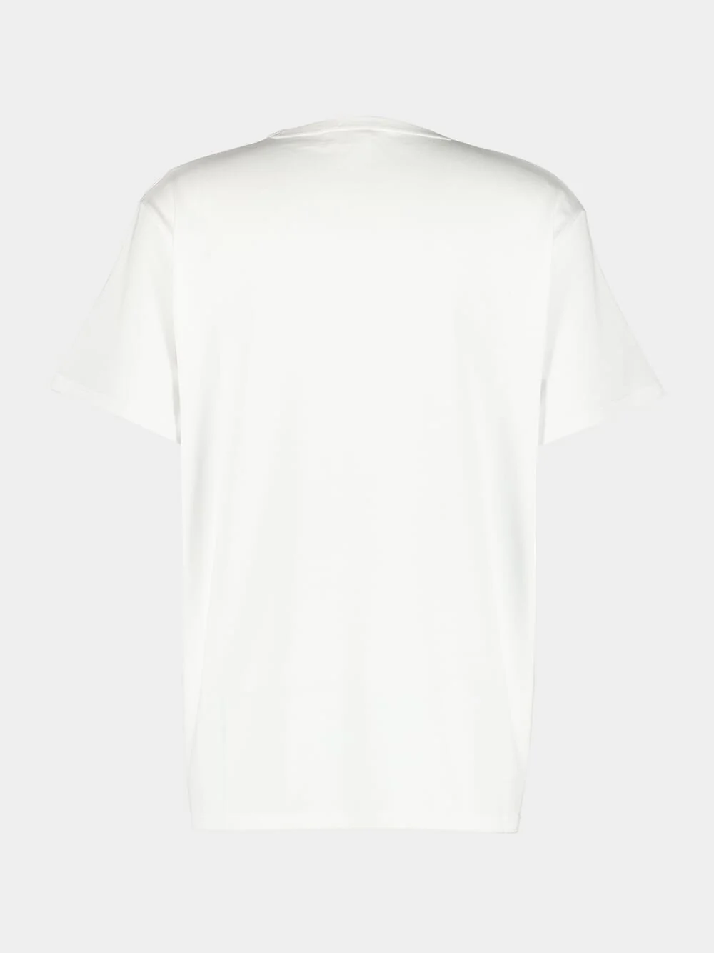 Logo Print White Cotton T-Shirt - Image 2