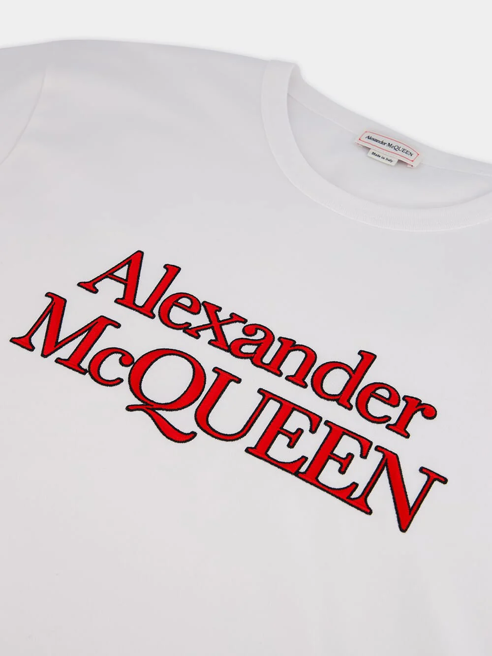 Logo Print White Cotton T-Shirt - Image 3