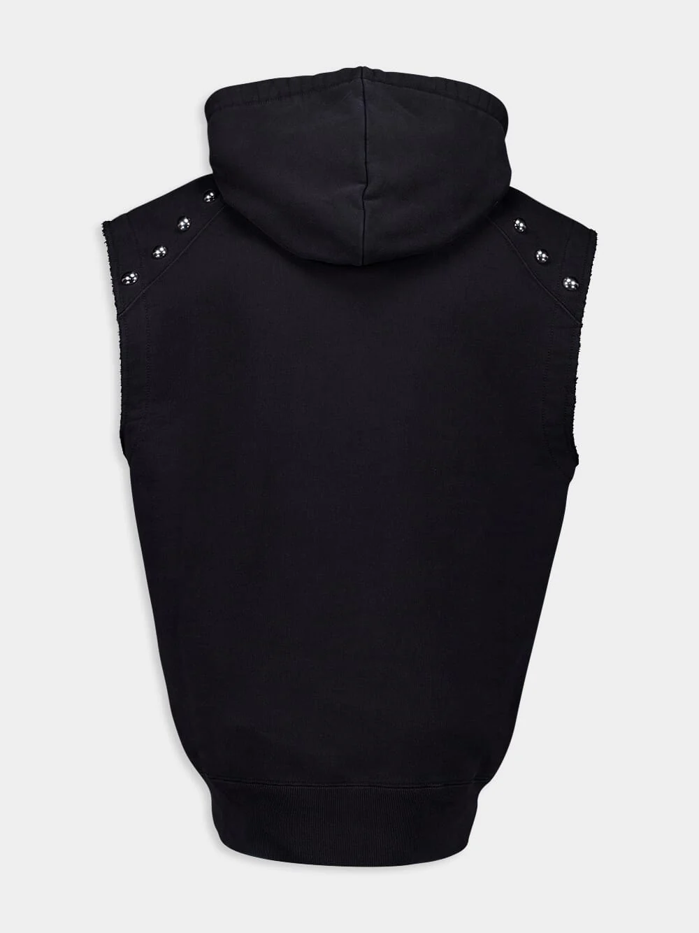 Sleeveless Embellished Hoodie - Image 2