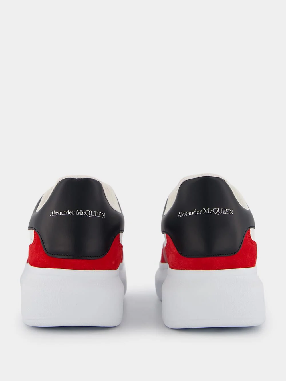 Colour-Block Panelled Leather Sneakers - Image 5