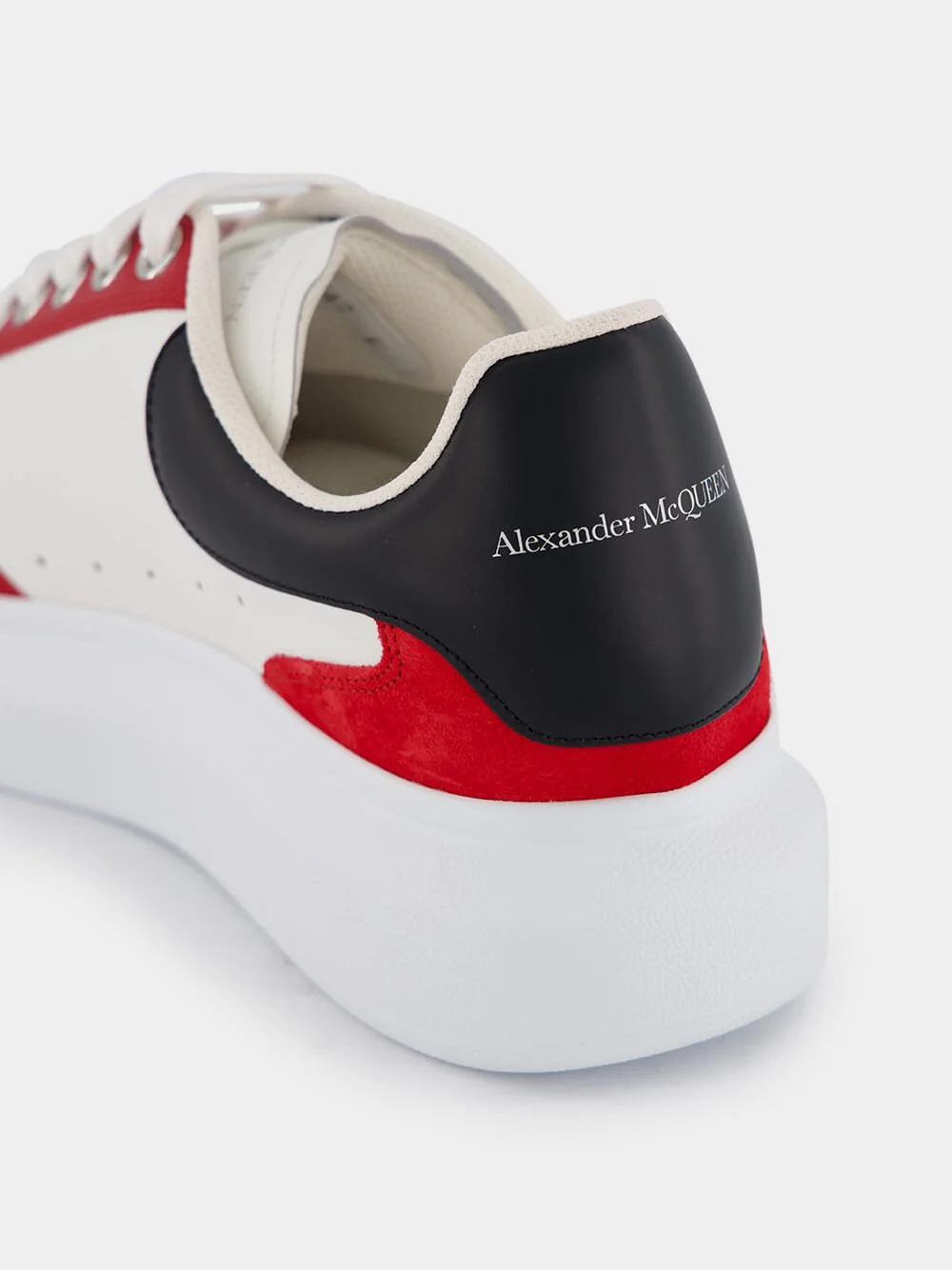 Colour-Block Panelled Leather Sneakers - Image 7
