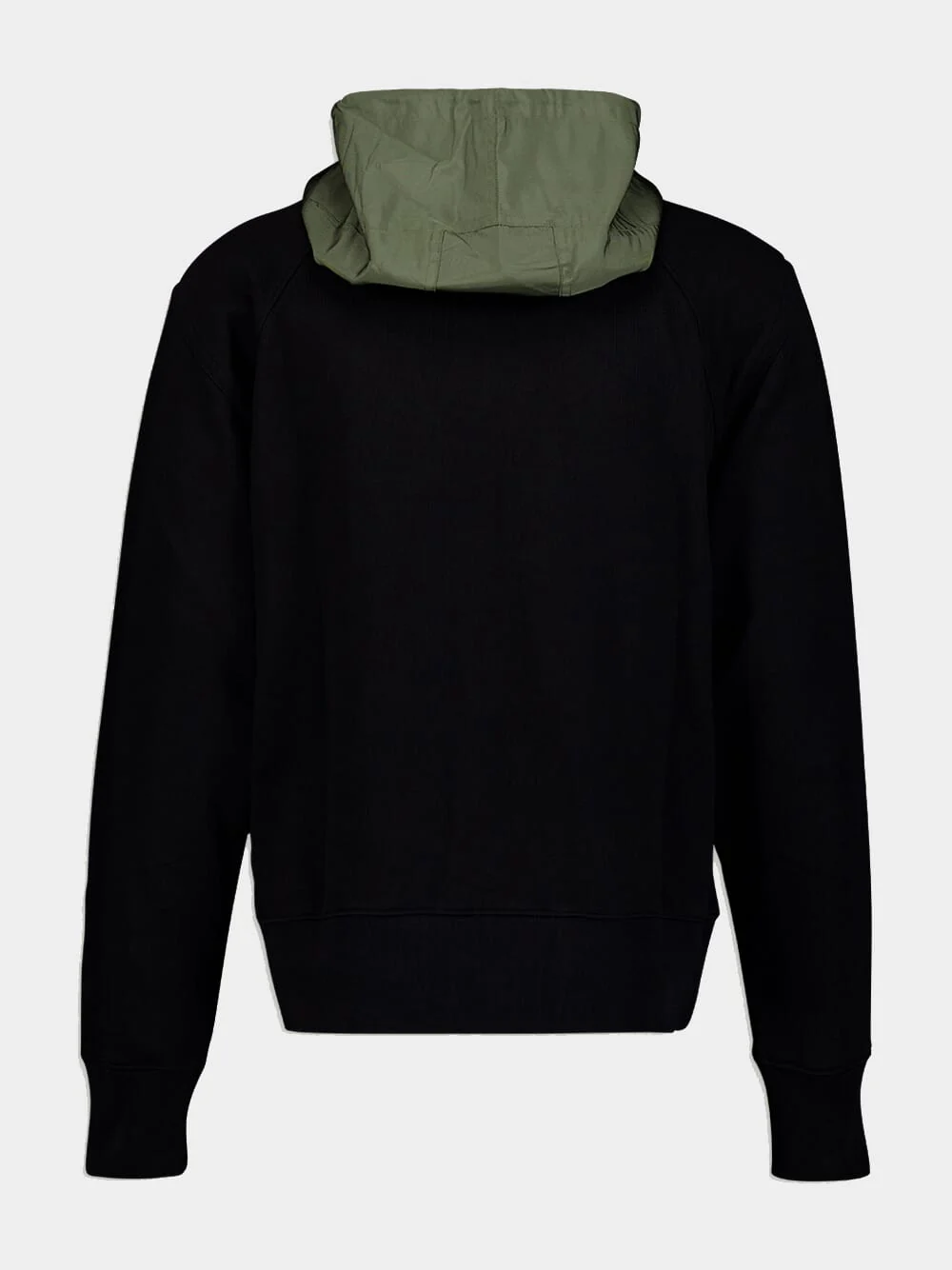Contrasting-Hood Half-Zip Sweatshirt - Image 3