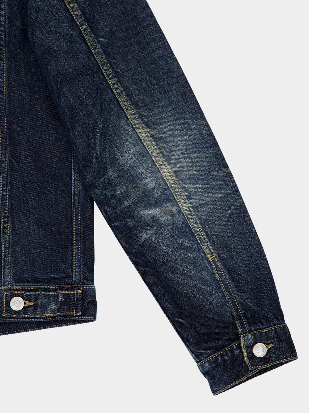 Denim Trucker Jacket in Washed Blue - Image 6