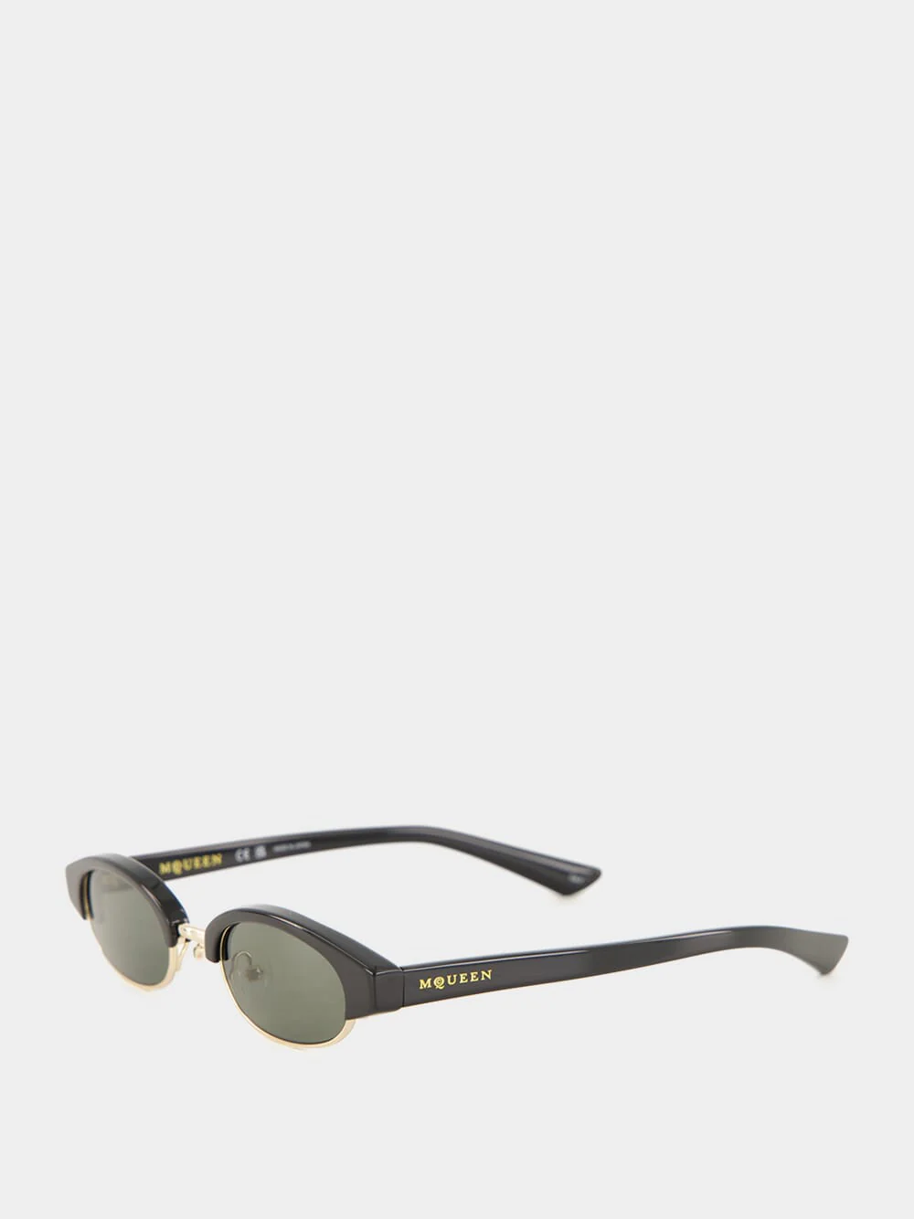 Ellipse Sunglasses in Black and Smoke - Image 3