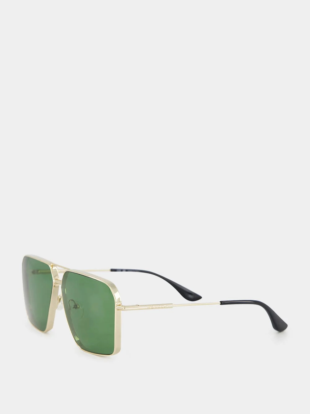 Gold & Green Metal Sunglasses - Image 3